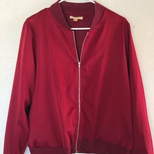 Red Bomber Jacket